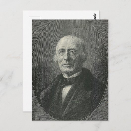 William Lloyd Garrison Postkarte (Vorne/Hinten)