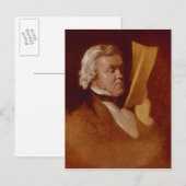 William Makepeace Thackeray, c.1864 Postkarte (Vorne/Hinten)