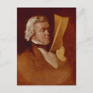 William Makepeace Thackeray, c.1864 Postkarte