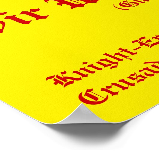 William Marshal Tournament Champion Poster (Ecke)