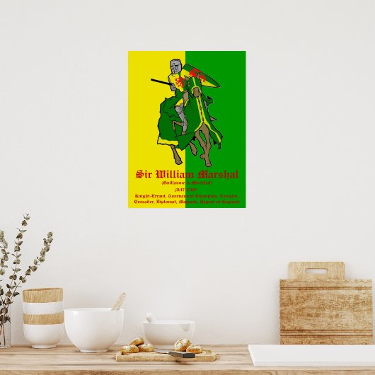 William Marshal Tournament Champion Poster (Küche)