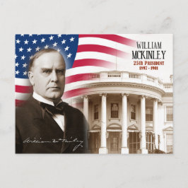 William McKinley - 25. Präsident der USA Postkarte