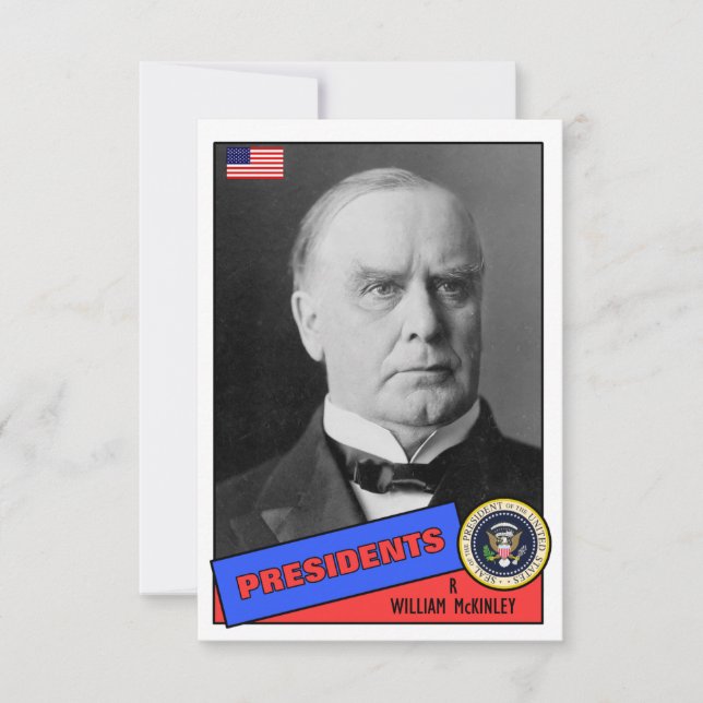 William McKinley Baseball Card (Vorderseite)