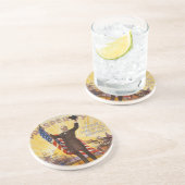 William McKinley-Kampagnen-Plakat-Goldaktie Sandstein Untersetzer (Seite)