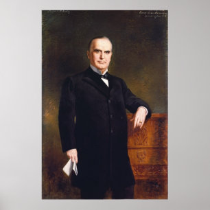 WILLIAM McKINLEY Portrait von August Benziger Prin Poster