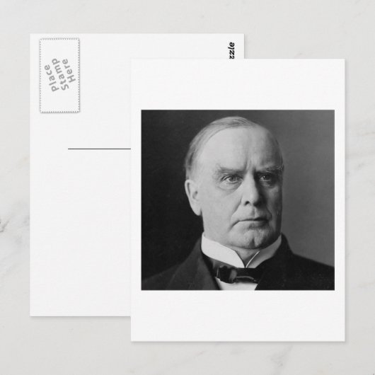William Mckinley Postkarte (Vorne/Hinten)
