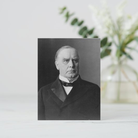 William McKinley Postkarte (Stehend Vorderseite)