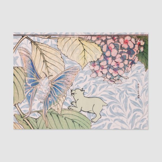 WILLIAM MEHRERE KATASCHASCHASSE BUTTERFLY Tissue Seidenpapier (Vorderseite)