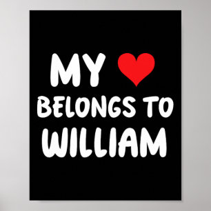 William - Mein Herz gehört zu William - Liebe Poster