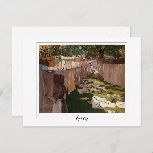 William Merritt Chase #53 - Fine Art Postcard Postkarte (Vorne/Hinten)