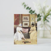 William Merritt Chase A Freindly Call Postkarte (Stehend Vorderseite)