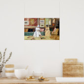 William Merritt Chase A Friendly Call Poster (Küche)