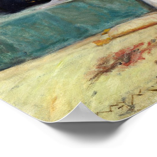 William Merritt Chase A Friendly Call Poster (Ecke)