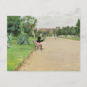 William Merritt Chase - Ein Stadtpark Postkarte