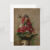 William Merritt Chase - Stillleben mit Hummingbir Begleitkarte (Vorne/Hinten)