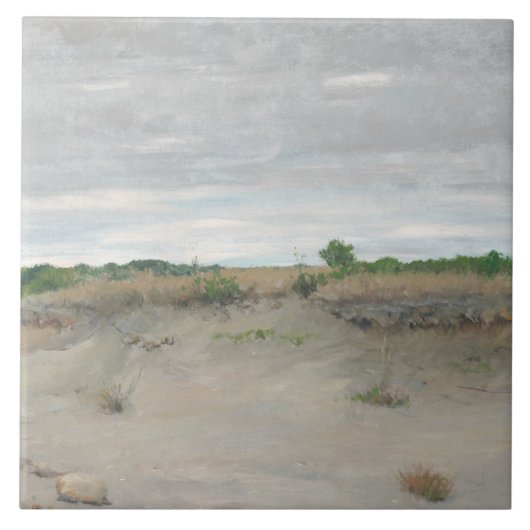William Merritt Chase - Wind-Swept Sands Fliese (Vorderseite)