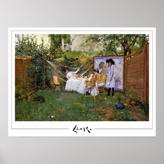 William Merritt Chase Zedign Art Poster #4 (Vorne)