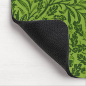 William Mirrors Acorns & oak Blätter Pattern Green Mousepad (Ecke)