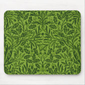 William Mirrors Acorns & oak Blätter Pattern Green Mousepad (Vorne)