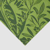 William Mirrors Acorns & oak Blätter Pattern Green Seidenpapier (Ausschnitt)
