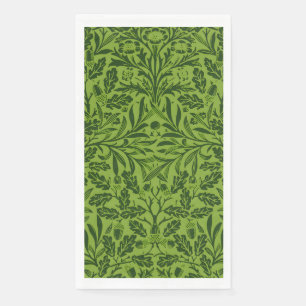 William Mirrors Acorns & oak Blätter Pattern Green Serviette