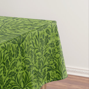 William Mirrors Acorns & oak Blätter Pattern Green Tischdecke