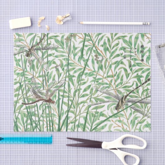 WILLIAM MORRIEN UND DRAGONFLIS ZERTIFIKATE SEIDENPAPIER (Handwerk)