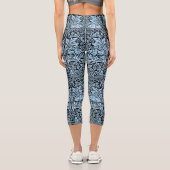 William Morris 1881 Vögel, Kaninchen-Muster Capri Leggings (Rückseite)