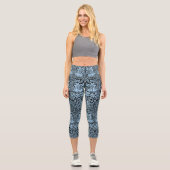 William Morris 1881 Vögel, Kaninchen-Muster Capri Leggings (Vorderseite)
