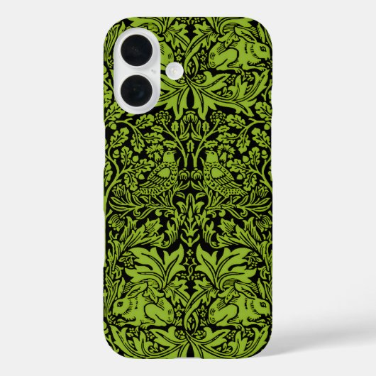 William Morris 1881 Vögel, Kaninchen-Muster Case-Mate iPhone Hülle (Rückseite)