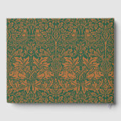 William Morris 1881 Vögel, Kaninchen-Muster Gästebuch (Rückseite)