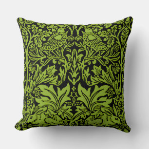 William Morris 1881 Vögel, Kaninchen-Muster Kissen