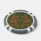 William Morris 1881 Vögel, Kaninchen-Muster Pokerchips (Einzeln)