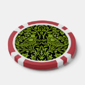 William Morris 1881 Vögel, Kaninchen-Muster Pokerchips (Einzeln)