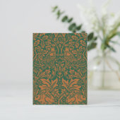 William Morris 1881 Vögel, Kaninchen-Muster Postkarte (Stehend Vorderseite)