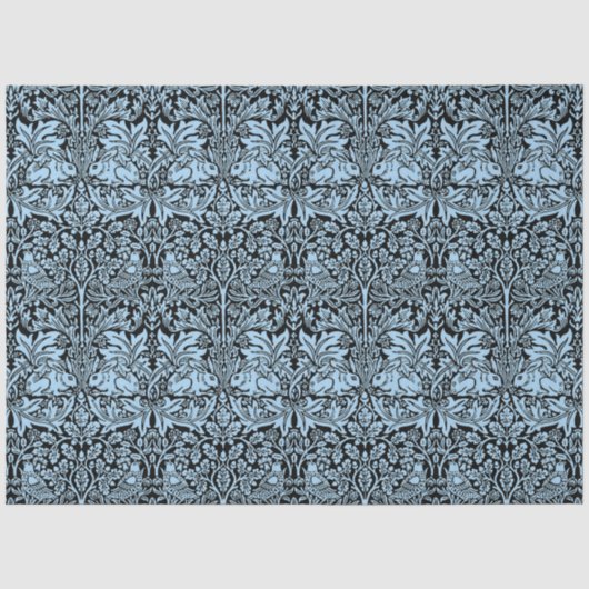 William Morris 1881 Vögel, Kaninchen-Muster Seidenpapier (Vorderseite)
