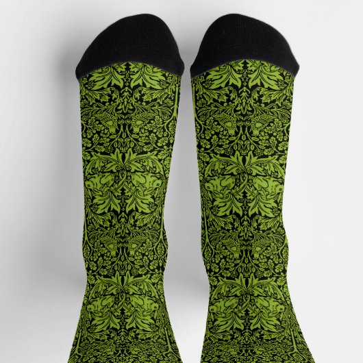 William Morris 1881 Vögel, Kaninchen-Muster Socken (Oben)