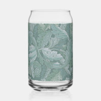 William Morris Acanthus Blatt Teal Blau Muster