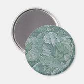 William Morris Acanthus-Blatt Teal Blau Muster Magnet (Vorderseite/Rückseite)