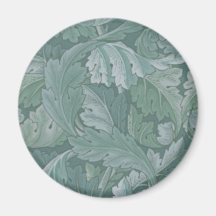 William Morris Acanthus-Blatt Teal Blau Muster Magnet