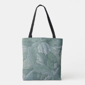 William Morris Acanthus-Blatt Teal Blau Muster Tasche (Rückseite)