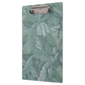 William Morris Acanthus-Blatt Tealblau-Muster Klemmbrett (Links)