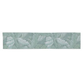 William Morris Acanthus-Blatt Tealblau-Muster Kurzer Tischläufer (Horizontal)
