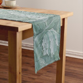 William Morris Acanthus-Blatt Tealblau-Muster Kurzer Tischläufer (Beispiel)