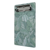 William Morris Acanthus-Blatt Tealblau-Muster Mini Klemmbrett (Gewinkelt2)