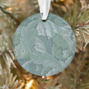 William Morris Acanthus-Blatt Tealblau-Muster Ornament
