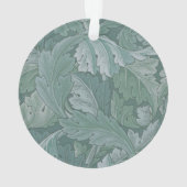 William Morris Acanthus-Blatt Tealblau-Muster Ornament (Rückseite)