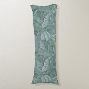 William Morris Acanthus-Blatt Tealblau-Muster Seitenschläferkissen