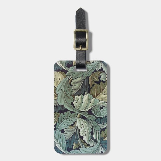 William Morris Acanthus Blätter Gepäckanhänger (Vorderseite vertikal)