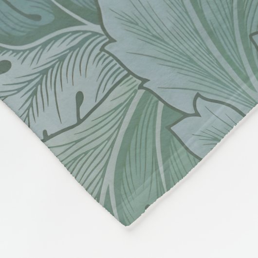 William Morris Acanthus Botanical Harmony Classic Fleecedecke (Ecke)